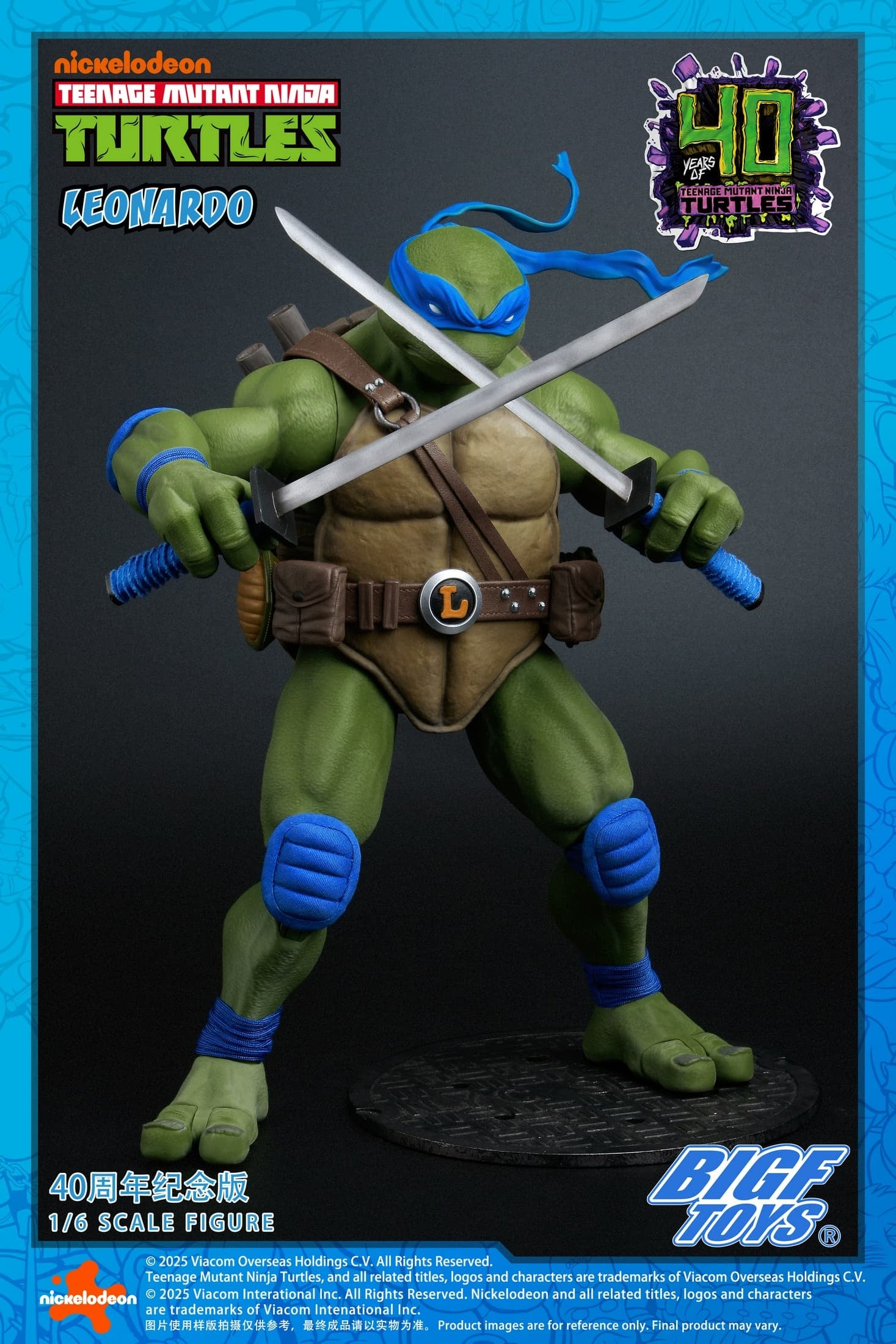 bigf-toys-1-6-leonardo-40th-anniversary-action-figure-3 - INS Hobby