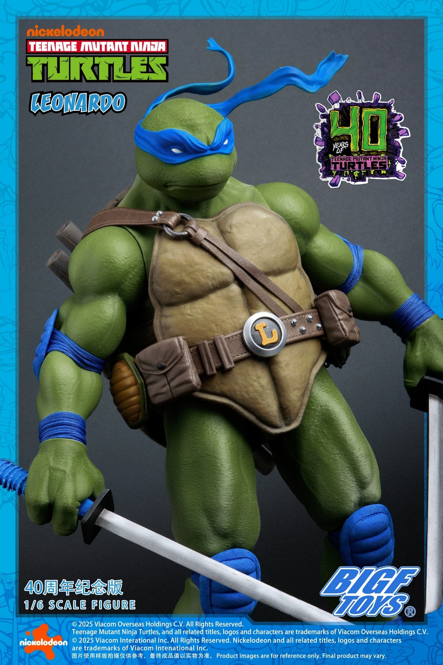 bigf-toys-1-6-leonardo-40th-anniversary-action-figure-4 - INS Hobby