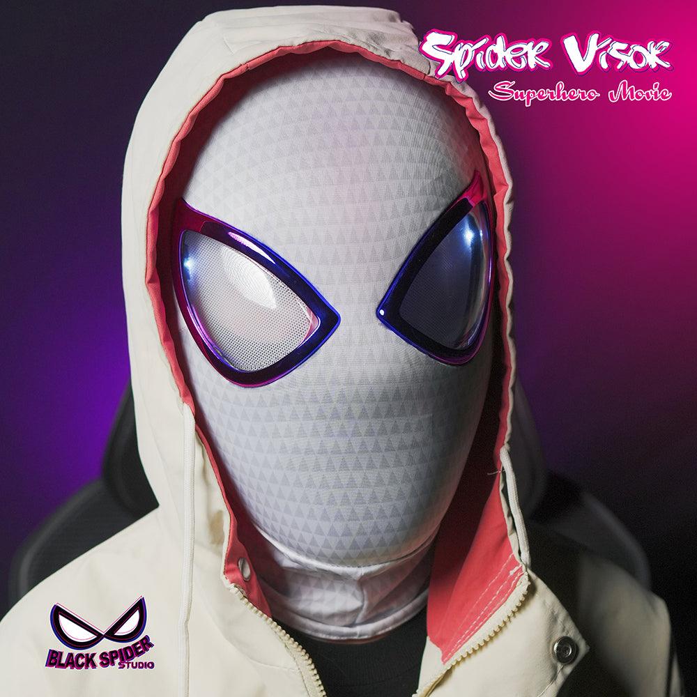 Black Spider Studio - 1:1 Spider Vision Gwen Light-Up Head Mask Cosplay