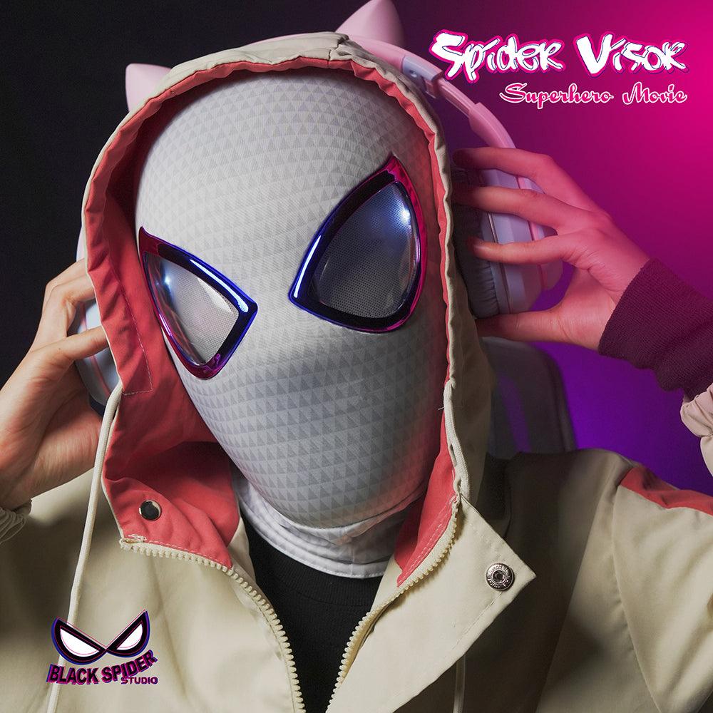 Black Spider Studio - 1:1 Spider Vision Gwen Light-Up Head Mask Cosplay - inshobby.com