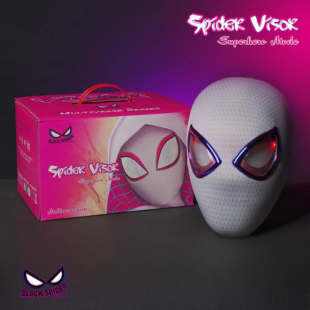 Black Spider Studio - 1:1 Spider Vision Gwen Light-Up Head Mask Cosplay - inshobby.com