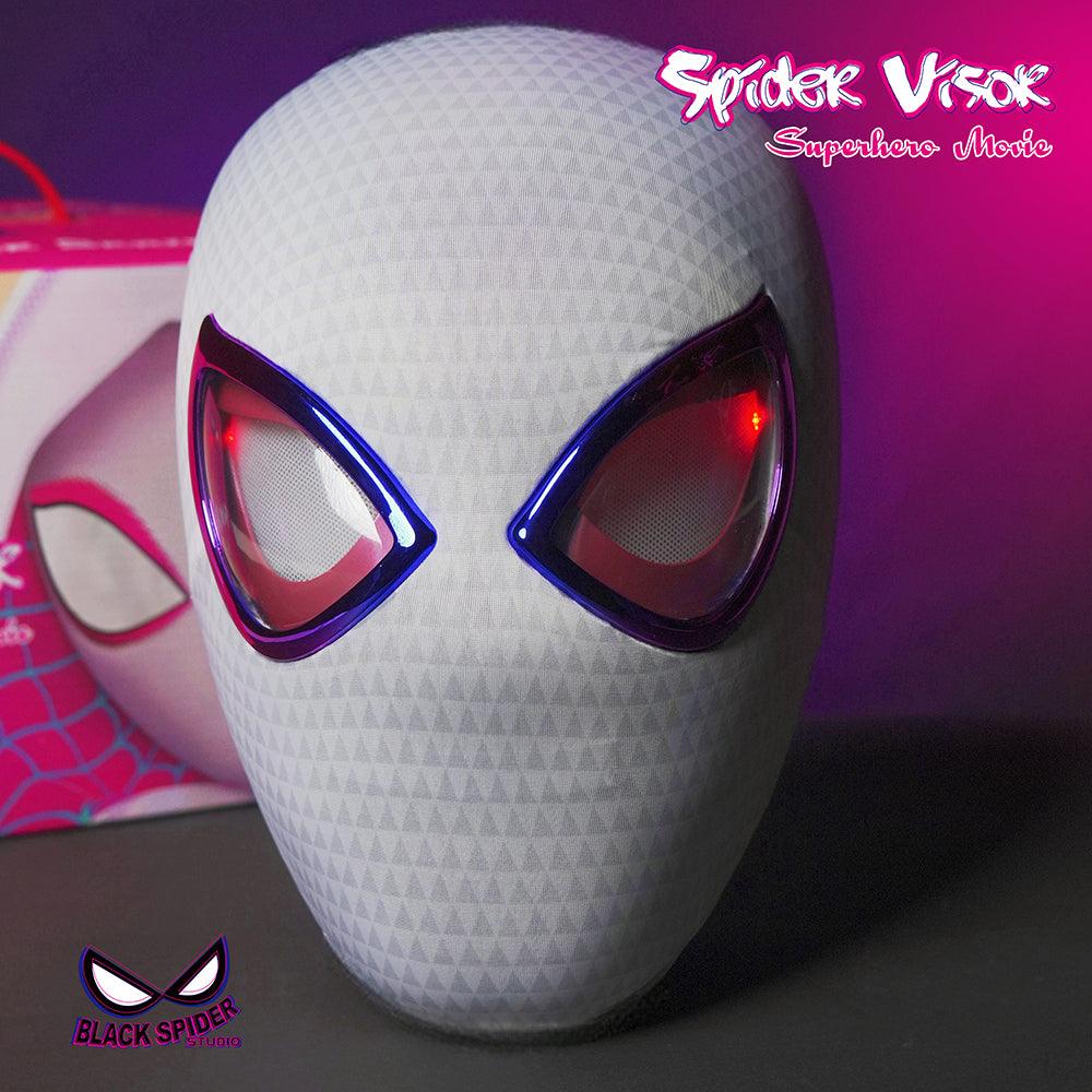 Black Spider Studio - 1:1 Spider Vision Gwen Light-Up Head Mask Cosplay