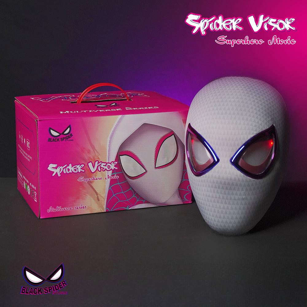 Black Spider Studio - 1:1 Spider Vision Gwen Light-Up Head Mask Cosplay