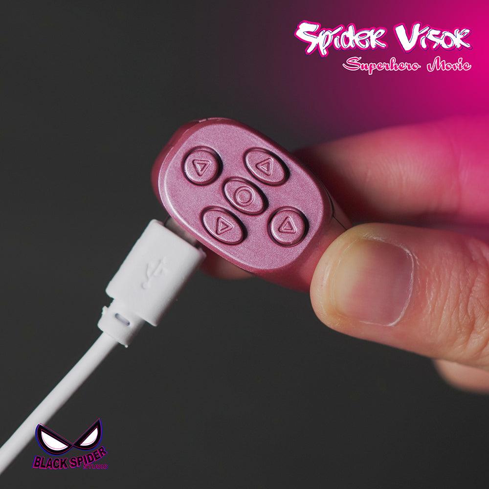 Black Spider Studio - 1:1 Spider Vision Gwen Light-Up Head Mask Cosplay - inshobby.com