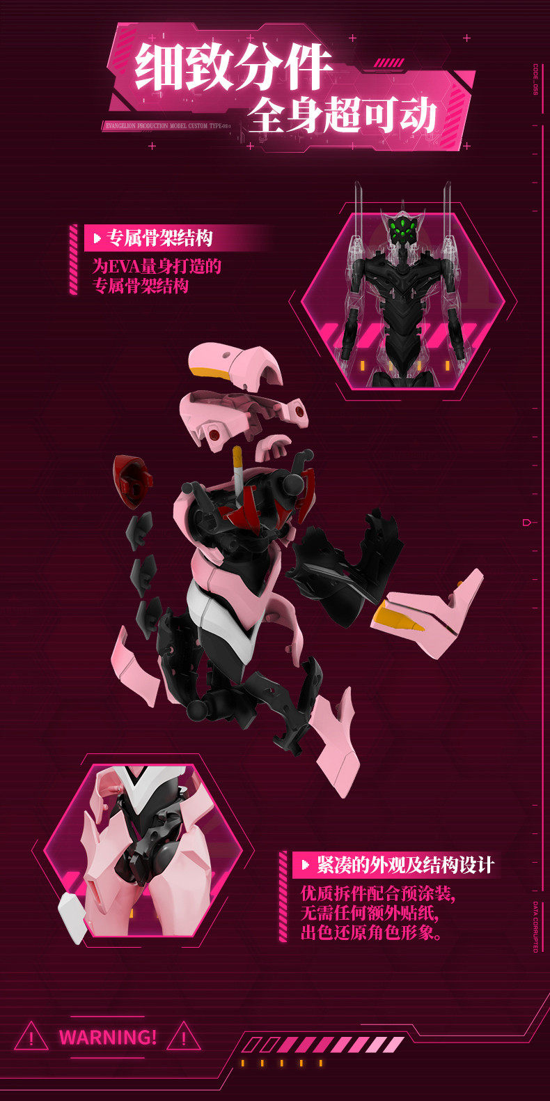Blokees - Evangelion Custom Type-08α Legend Edition Model Kit - inshobby.com