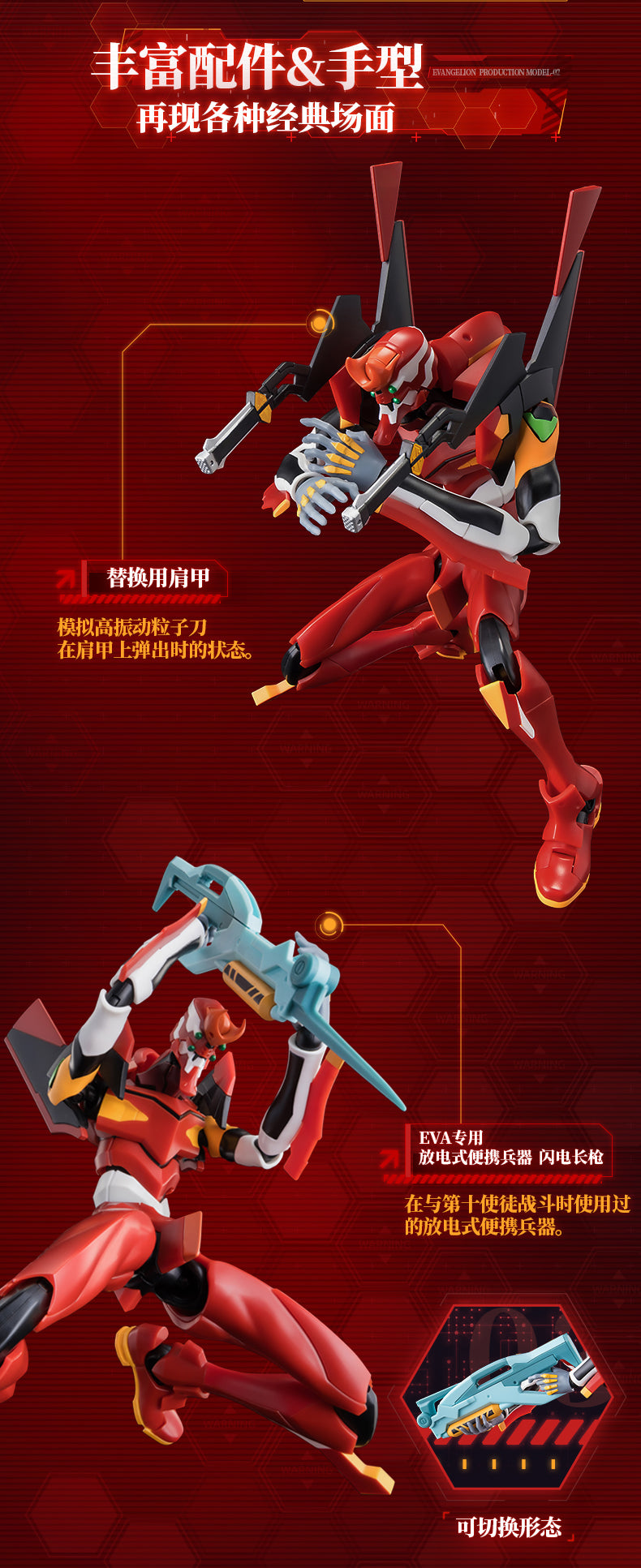 Blokees - Evangelion Production Model-02 Action Edition Model Kit - inshobby.com