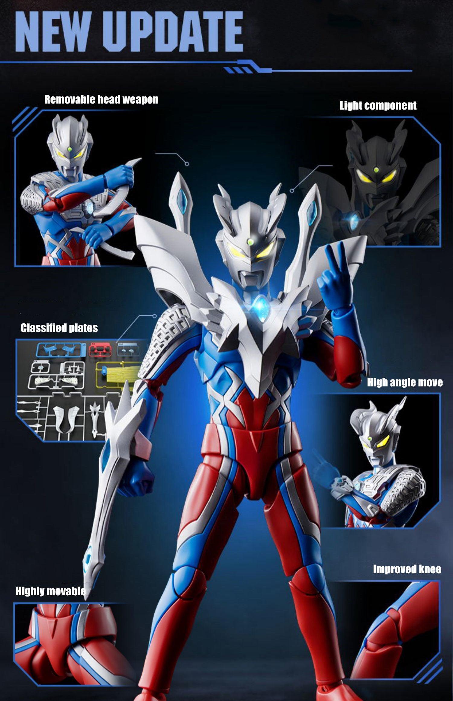 Blokees - Ultraman Zero Action Edition Model Kit - inshobby.com