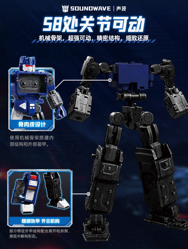Blokees - Transformers G1 Soundwave Action Edition Model Kit - inshobby.com