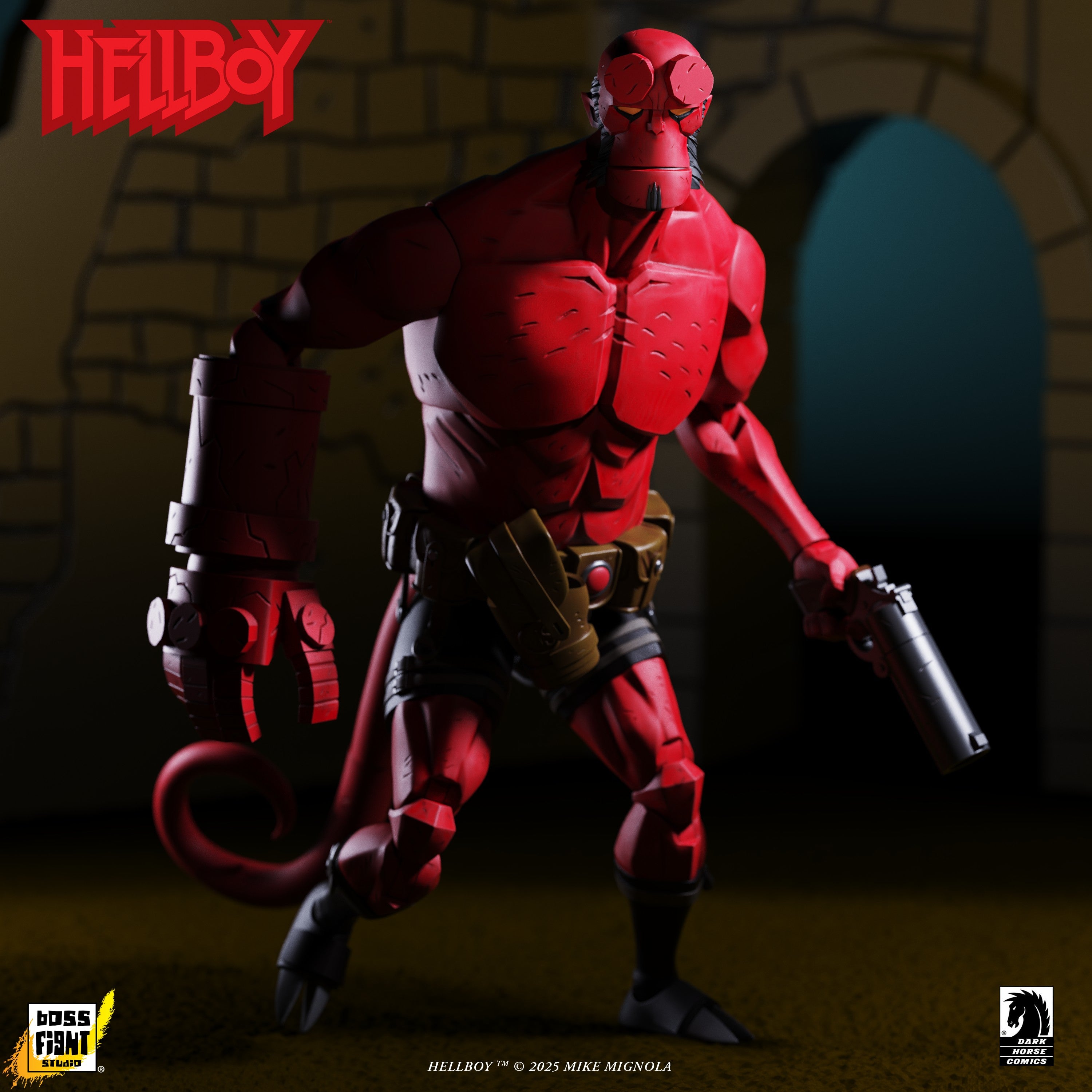 HELLBOY アクションフィギュア 1:12 Hellboy Action Figure