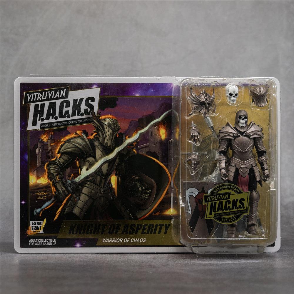 Boss Fight - 1:18 Vitruvian HACKS Knight of Asperity Warrior of Chaos Action Figure