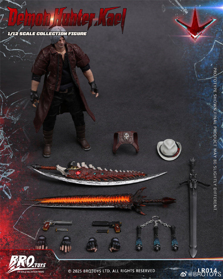 BroToys - 1:12 Demon Hunter Kael Action Figure - inshobby.com