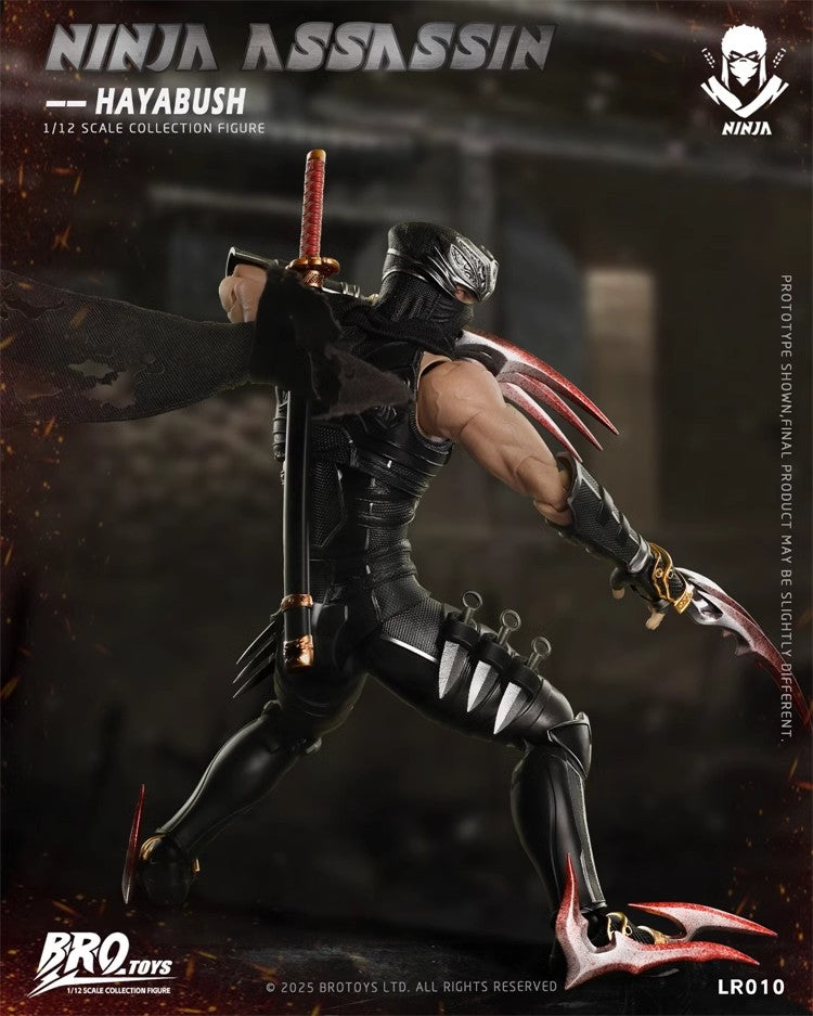 BroToys - 1:12 Ninja Assassin Hayabush Action Figure - inshobby.com