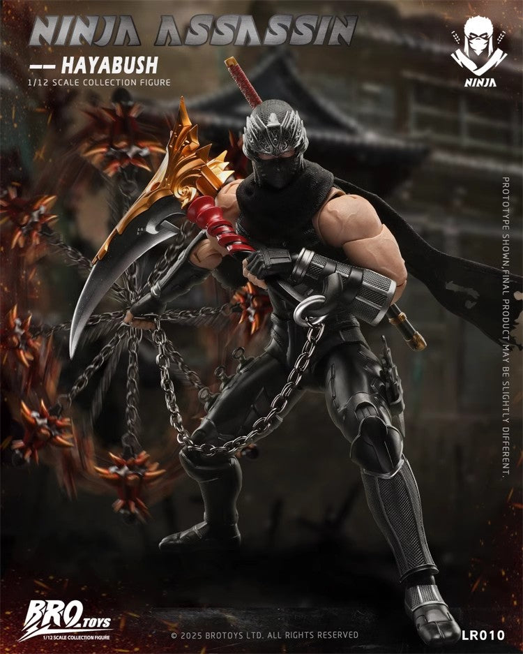 BroToys - 1:12 Ninja Assassin Hayabush Action Figure - inshobby.com