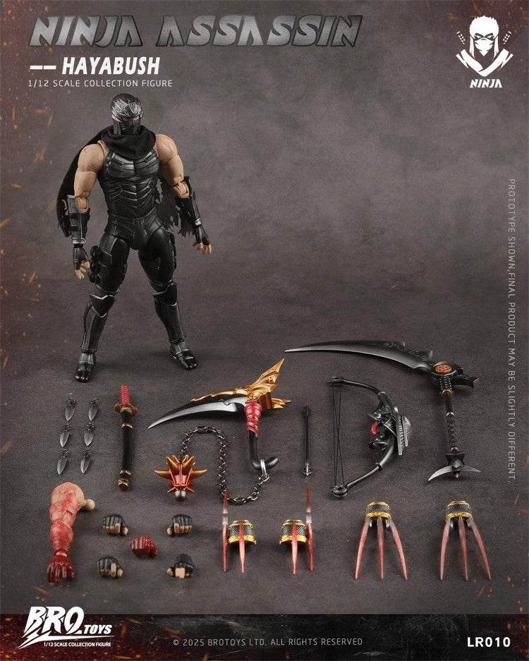 BroToys - 1:12 Ninja Assassin Hayabush Action Figure - inshobby.com