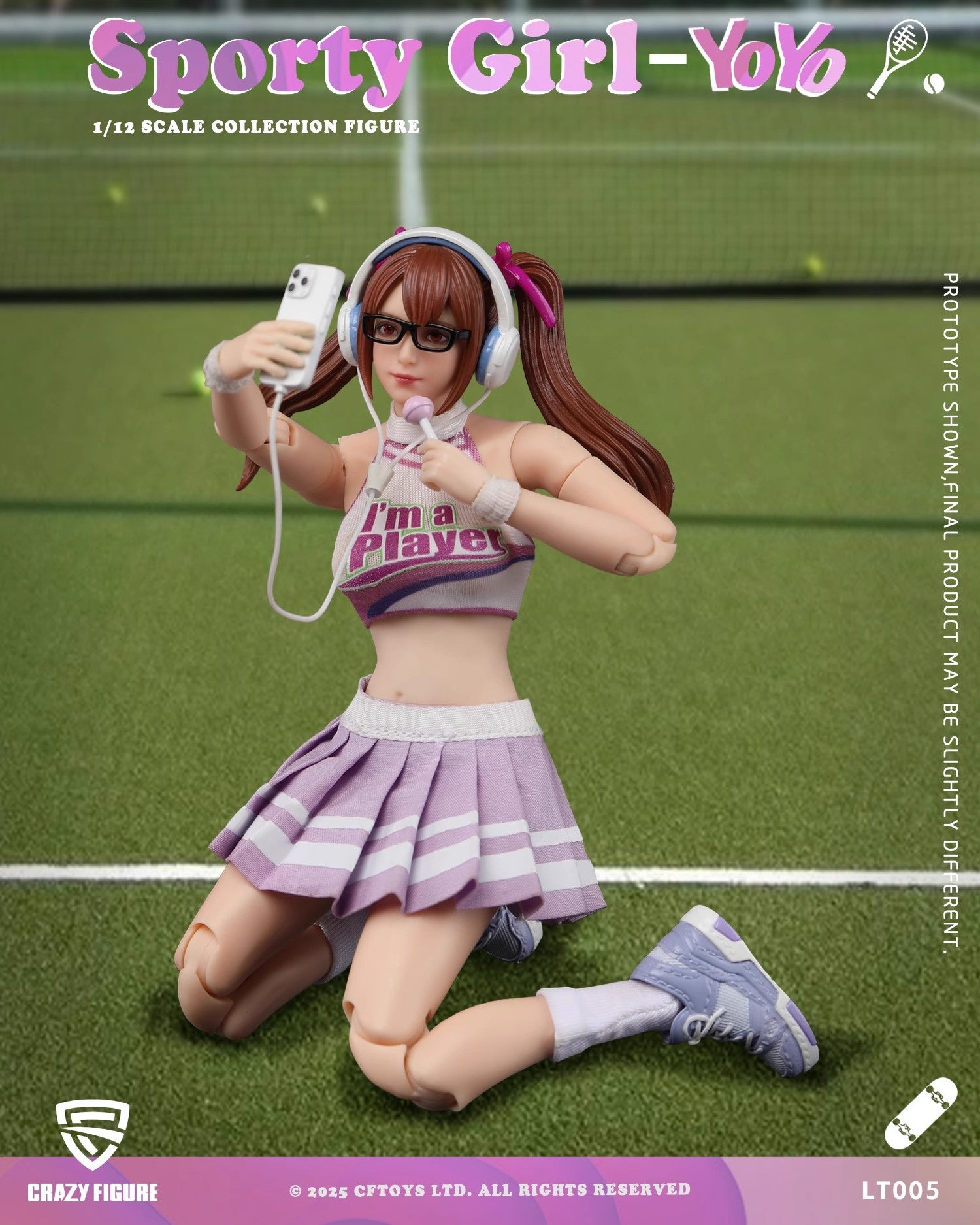 1:12 Sporty Girl YoYo Action Figure