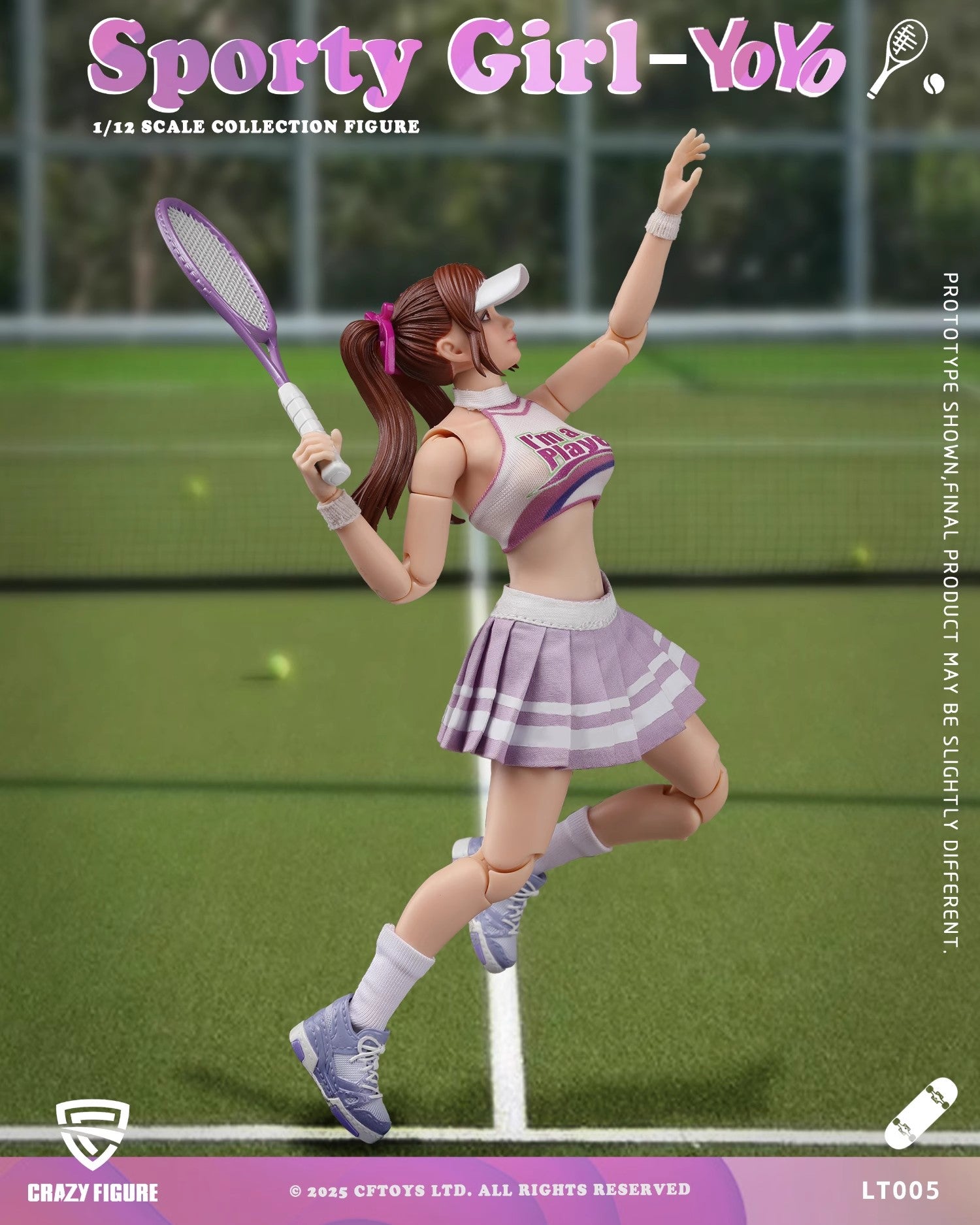 1:12 Sporty Girl YoYo Action Figure