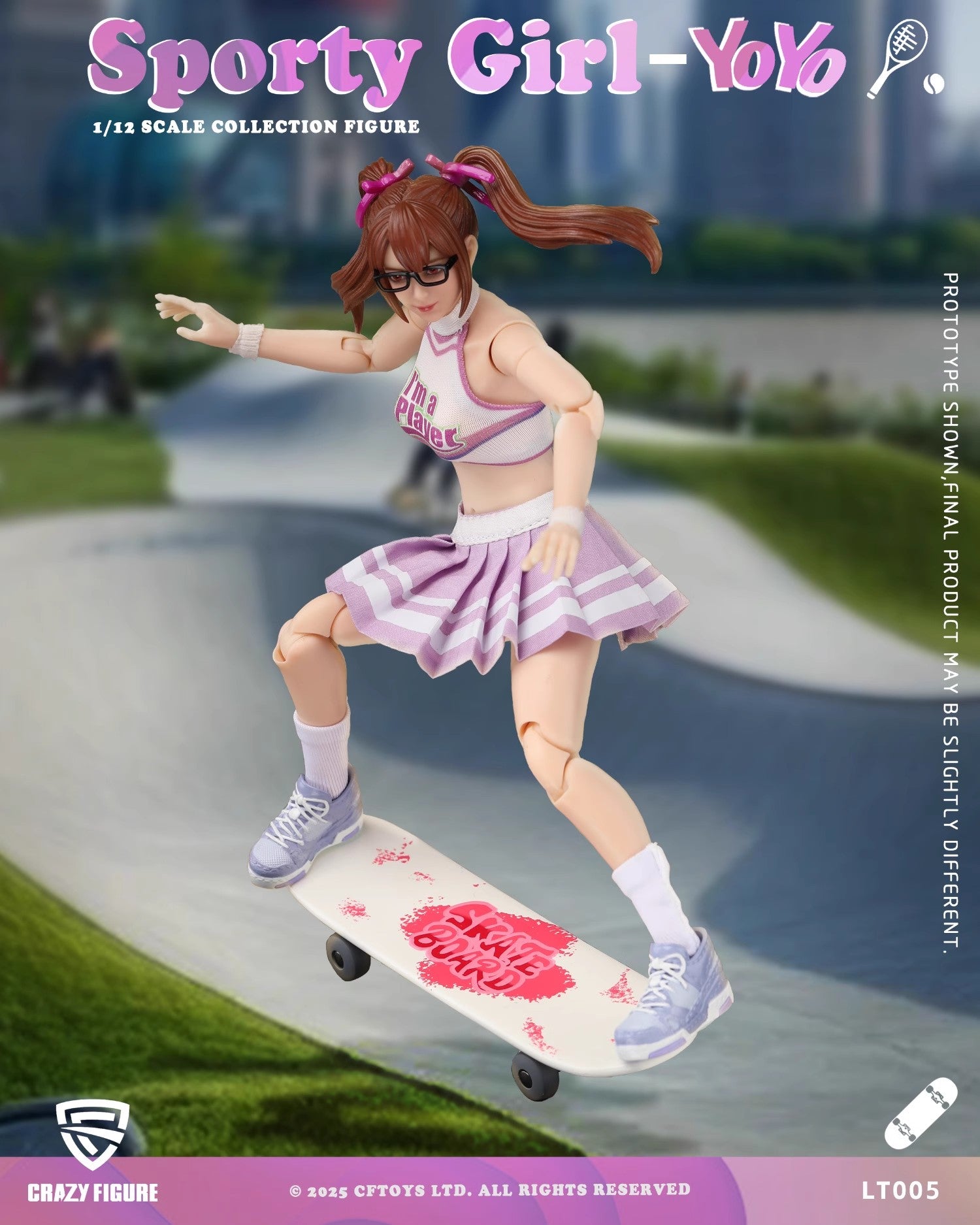 1:12 Sporty Girl YoYo Action Figure