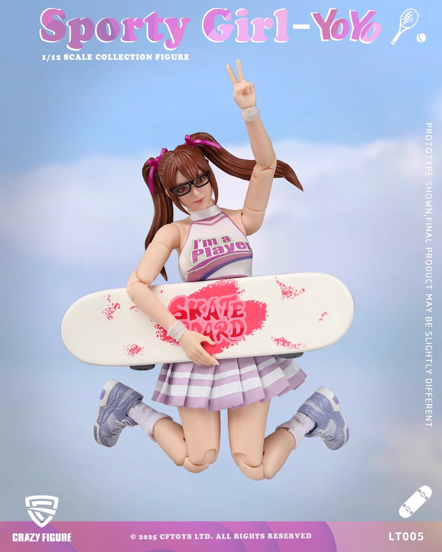 1:12 Sporty Girl YoYo Action Figure
