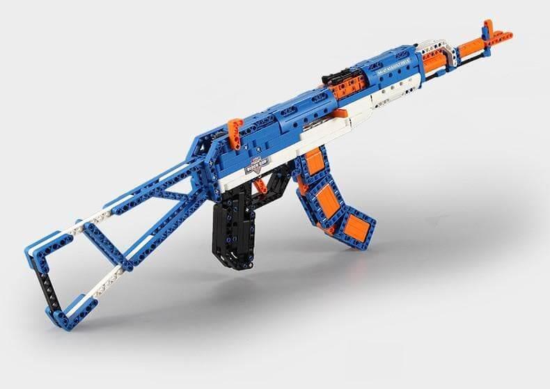 Double E - 1:1 AK-47 Assault Rifle Machine Gun Building Blocks Set - inshobby.com