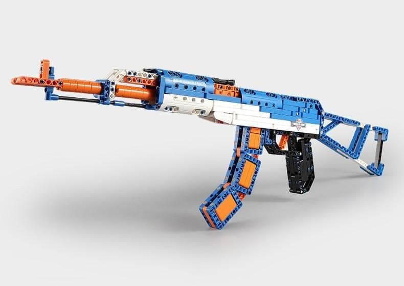 Double E - 1:1 AK-47 Assault Rifle Machine Gun Building Blocks Set - inshobby.com