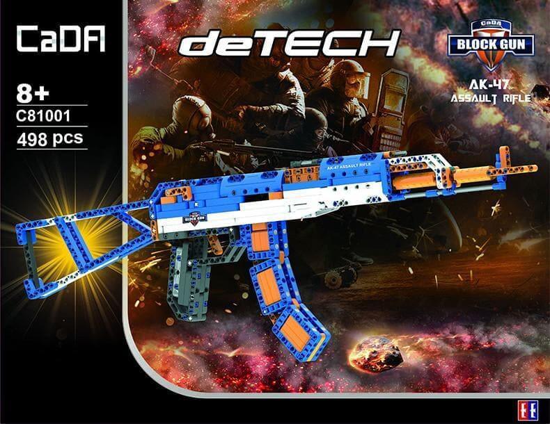 Double E - 1:1 AK-47 Assault Rifle Machine Gun Building Blocks Set - inshobby.com