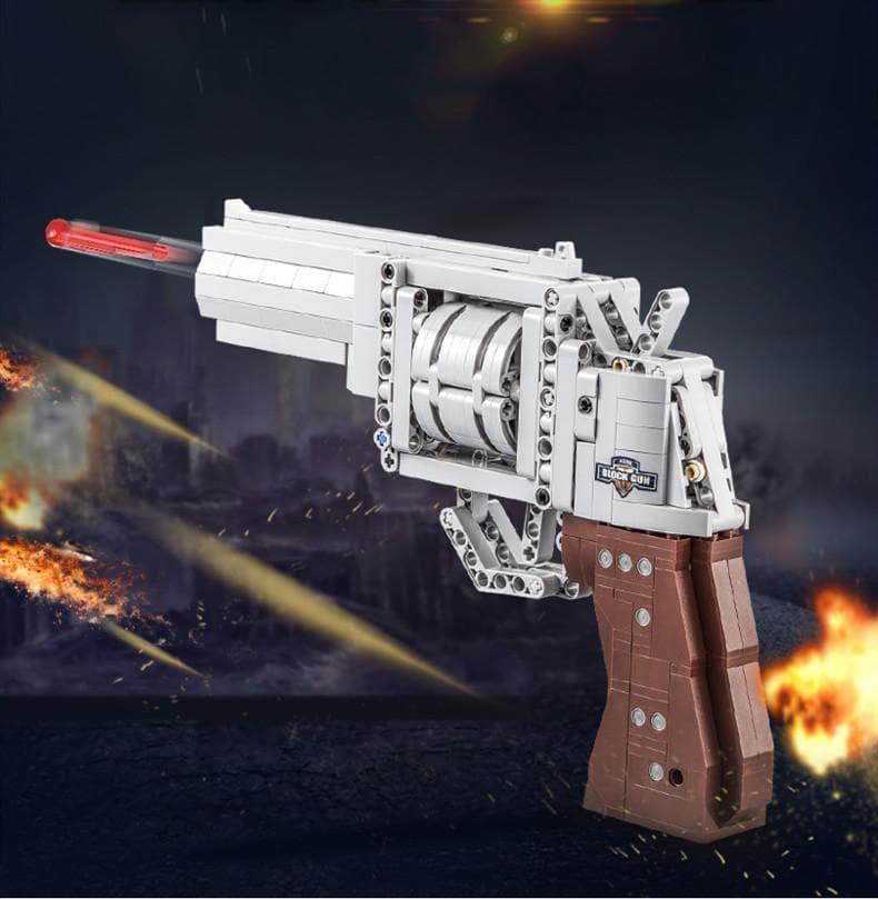 Double E - 1:1 Colt Pistol Gun Revolver Magnum Building Blocks Set
