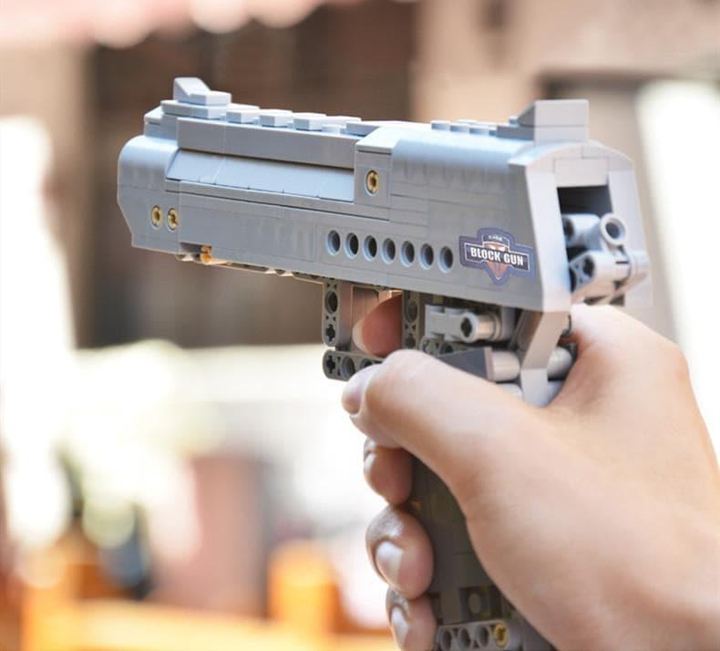 Double E - 1:1 Desert Eagle Falcon Magnum Gun Building Blocks Set - inshobby.com