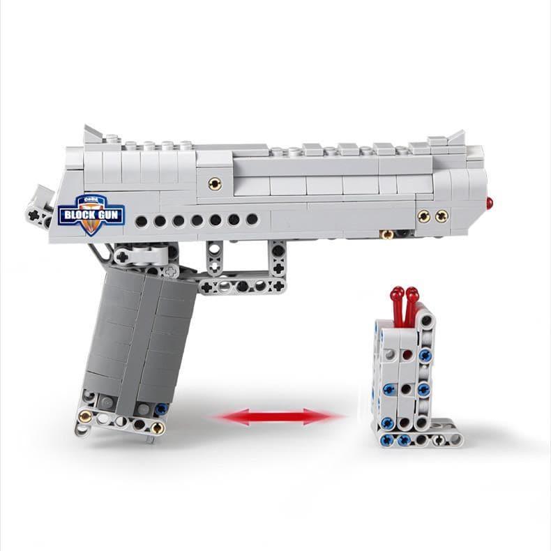 Double E - 1:1 Desert Eagle Falcon Magnum Gun Building Blocks Set - inshobby.com