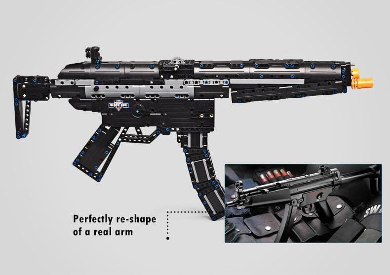 Double E - 1:1 Heckler & Koch MP5 Submachine Gun Building Blocks Set - inshobby.com