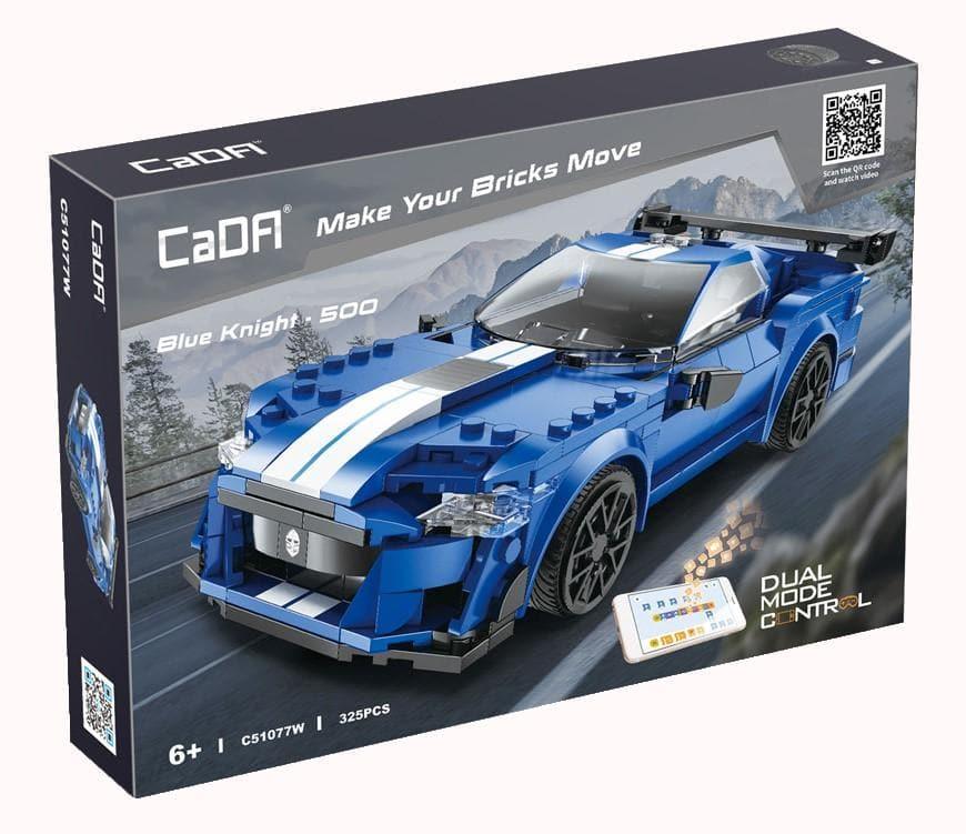 Double E - Blue Knight 500 Race Car Building Blocks Set - inshobby.com
