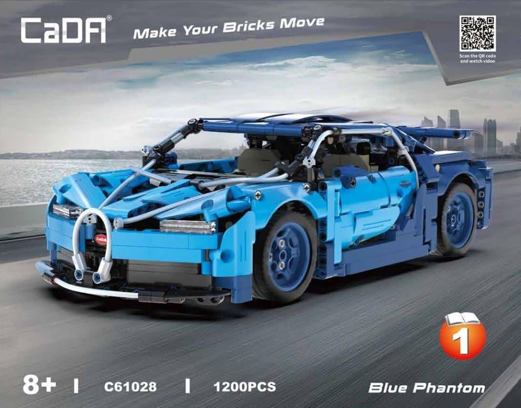 Double E - Blue Phantom Bugatti Chiron Building Blocks Set