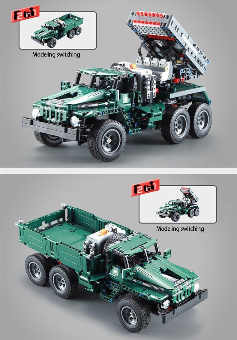 Double E - BM-21 Grad Rocket Launcher Building Blocks Set - inshobby.com