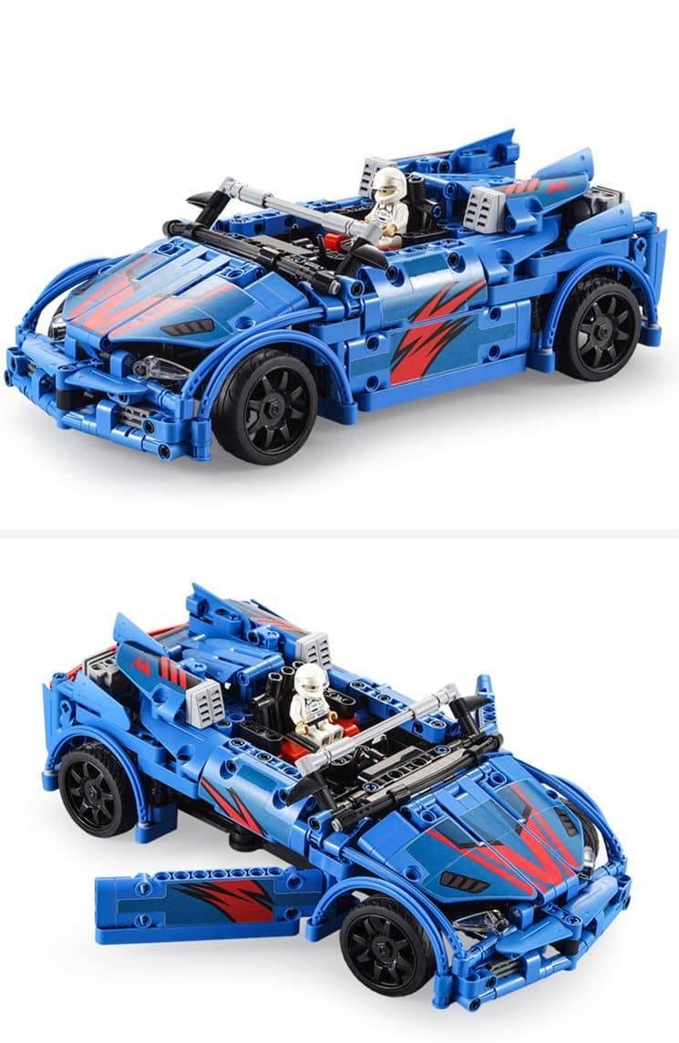 Double E - Crash Racing Car Building Blocks Set - inshobby.com
