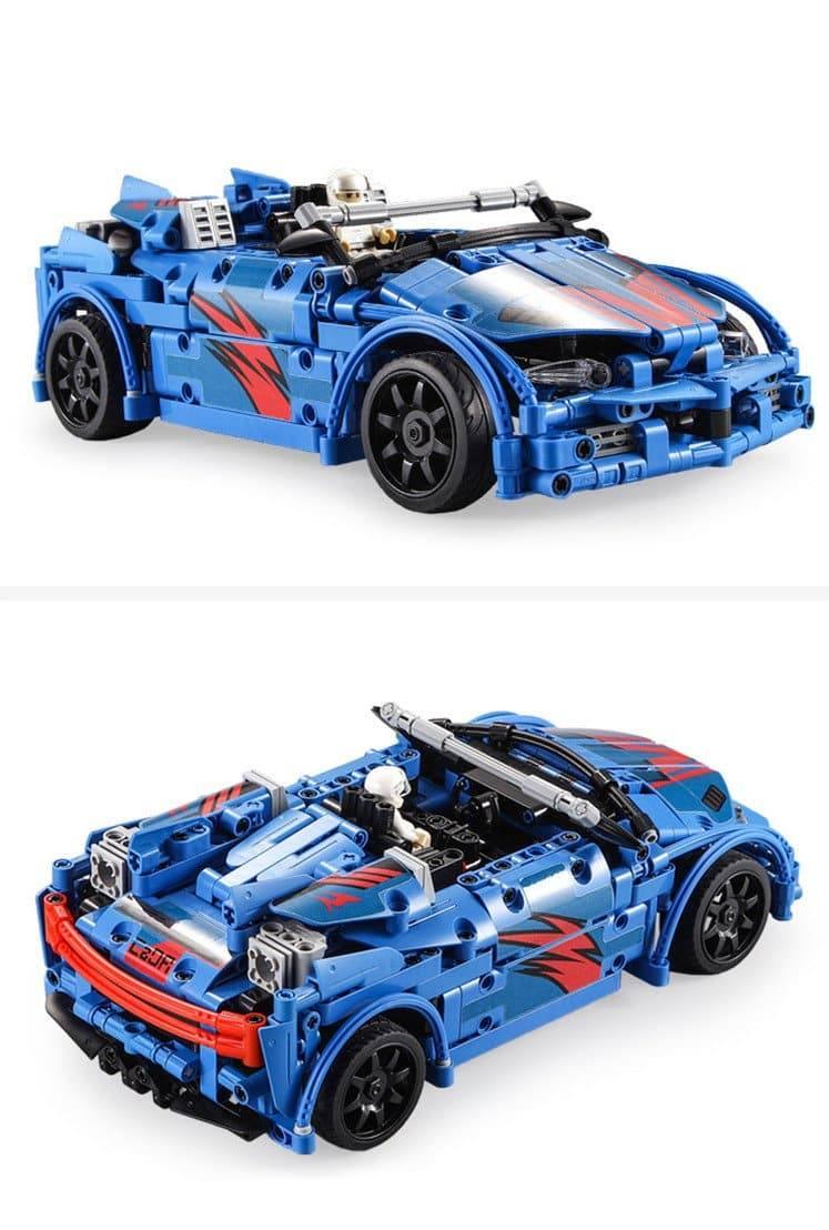 Double E - Crash Racing Car Building Blocks Set - inshobby.com