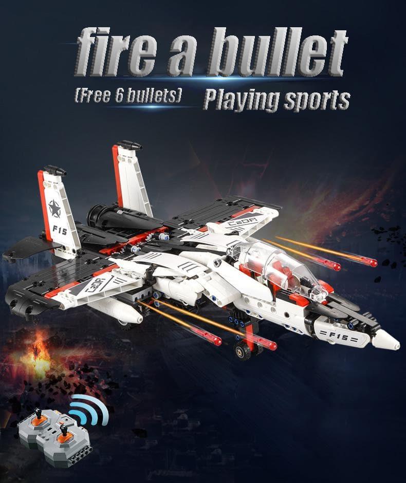 Double E - F15 Eaglebot Fighter Building Blocks Set - inshobby.com