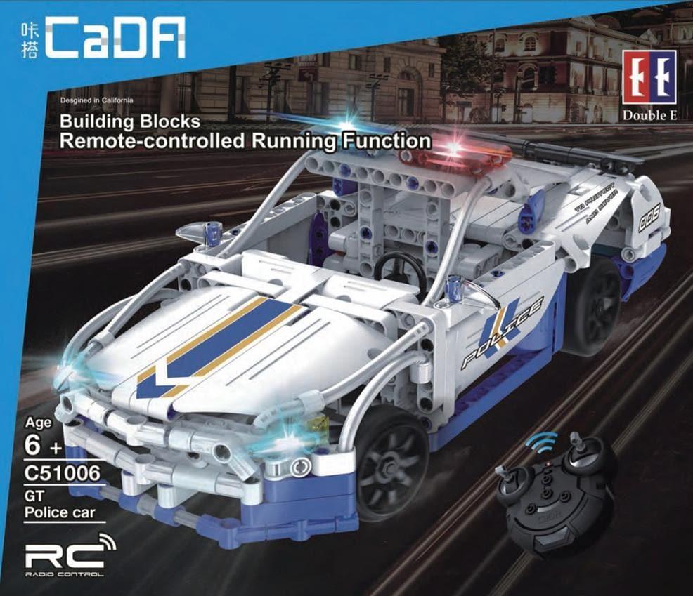 Double E - Ford Mustang GT Police Car Building Blocks Set