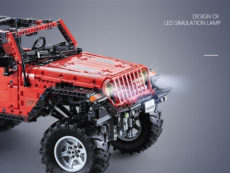 Double E - Jeep Wrangler Adventurer Off-Road Car Building Blocks Set - inshobby.com