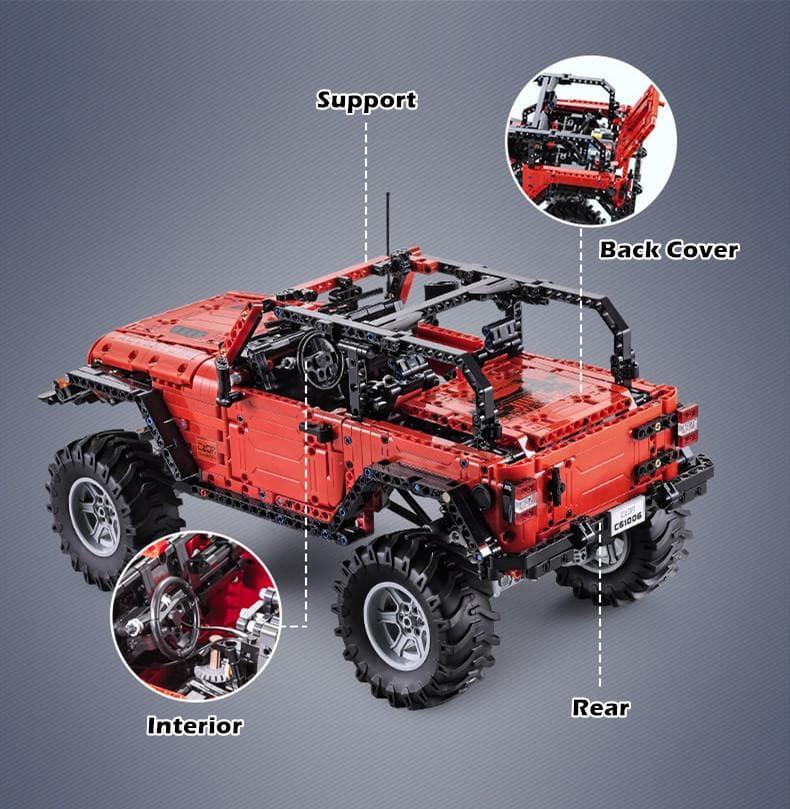 Double E - Jeep Wrangler Adventurer Off-Road Car Building Blocks Set - inshobby.com