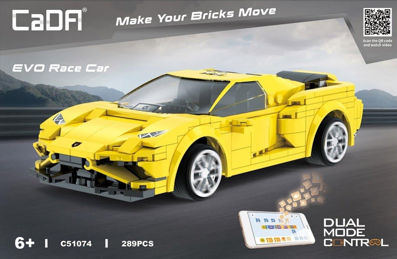 Double E - Lamborghini Huracan EVO Race Car Building Blocks Set - inshobby.com