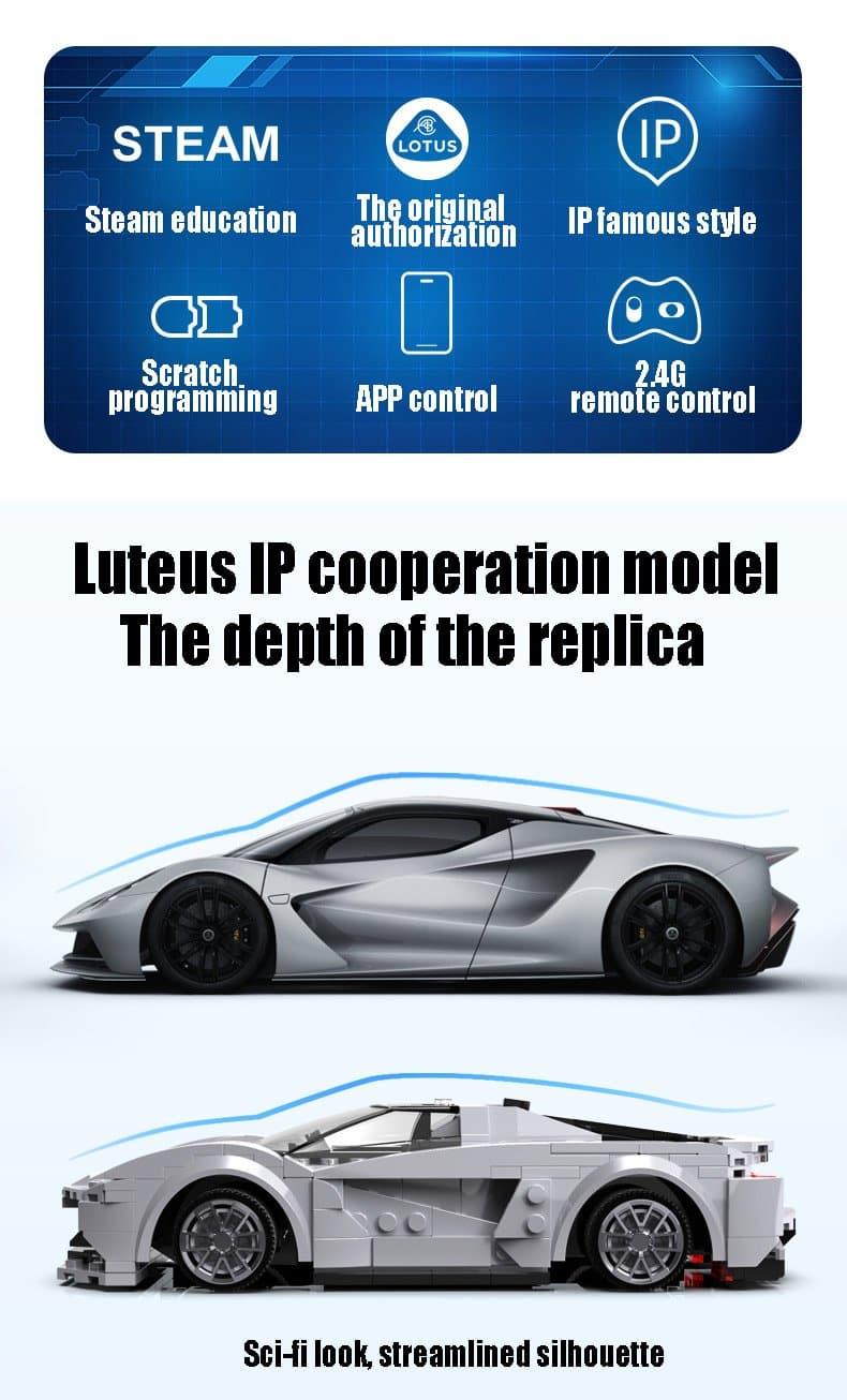 Double E - Lotus Evija Sports Car Building Blocks Set