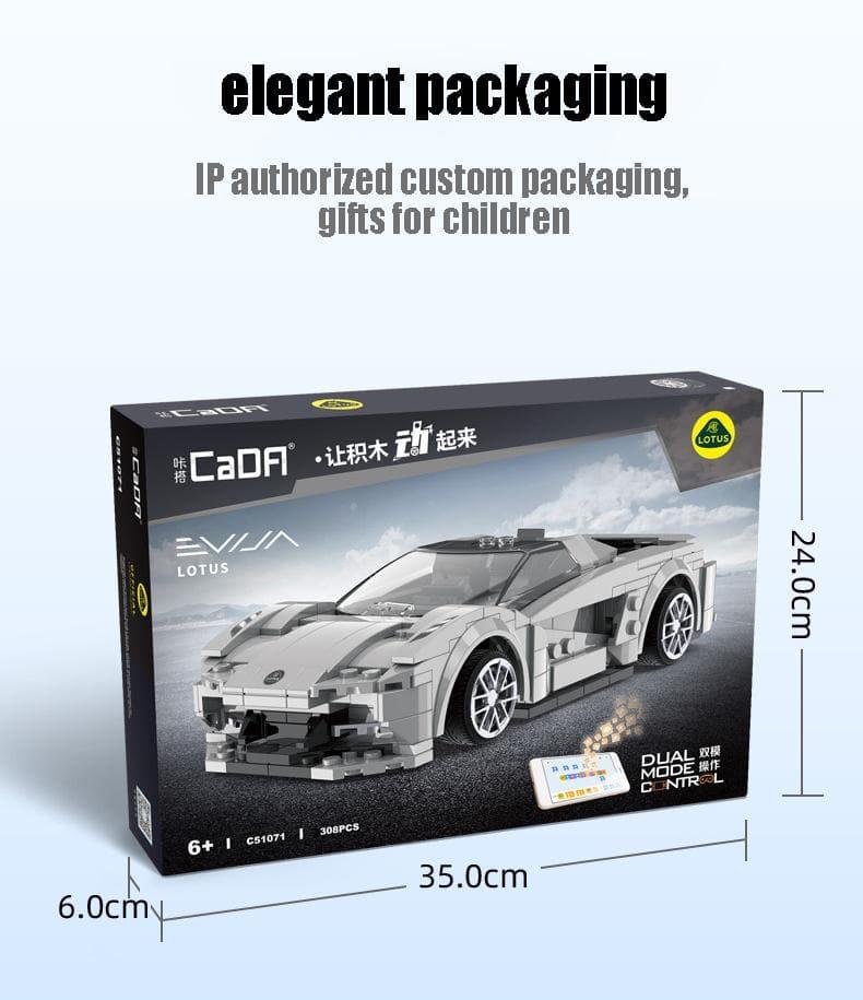 Double E - Lotus Evija Sports Car Building Blocks Set - inshobby.com