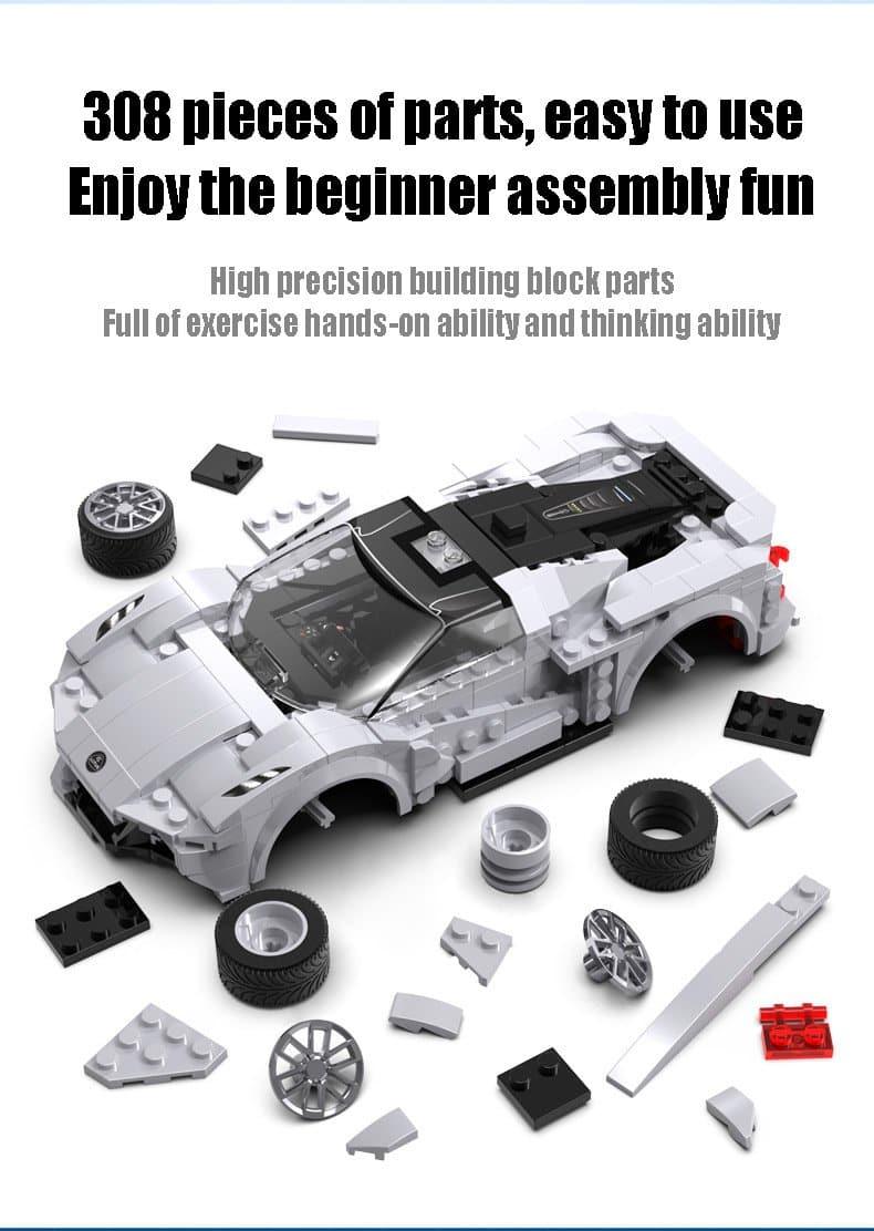 Double E - Lotus Evija Sports Car Building Blocks Set - inshobby.com