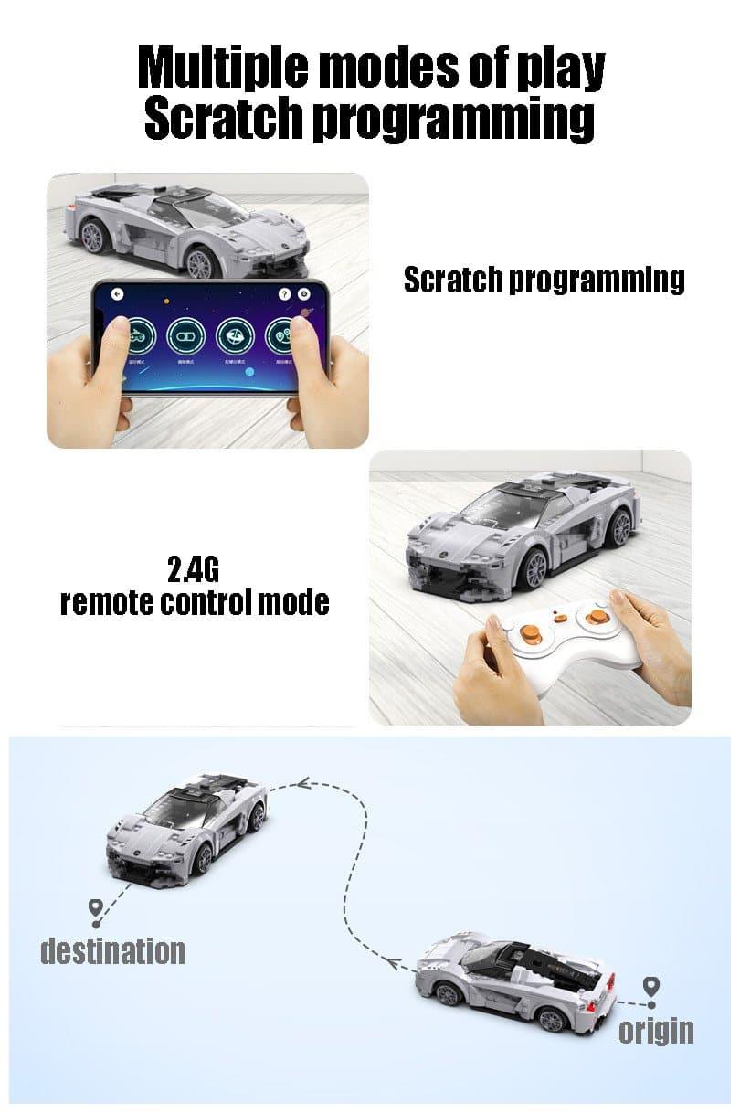 Double E - Lotus Evija Sports Car Building Blocks Set - inshobby.com