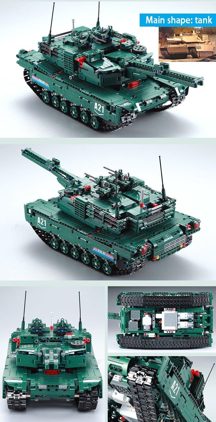 Double E - M1A2 Abrams Tank Building Blocks Set - inshobby.com