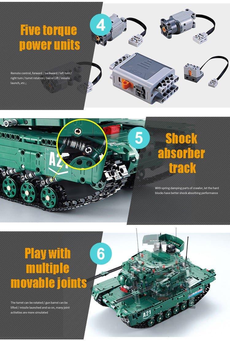 Double E - M1A2 Abrams Tank Building Blocks Set - inshobby.com