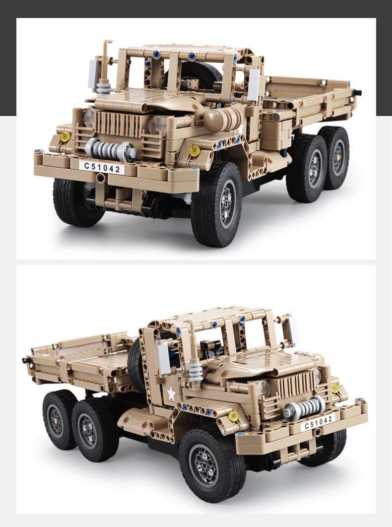 Double E - Military Trucks Vehicle Building Blocks Set - inshobby.com
