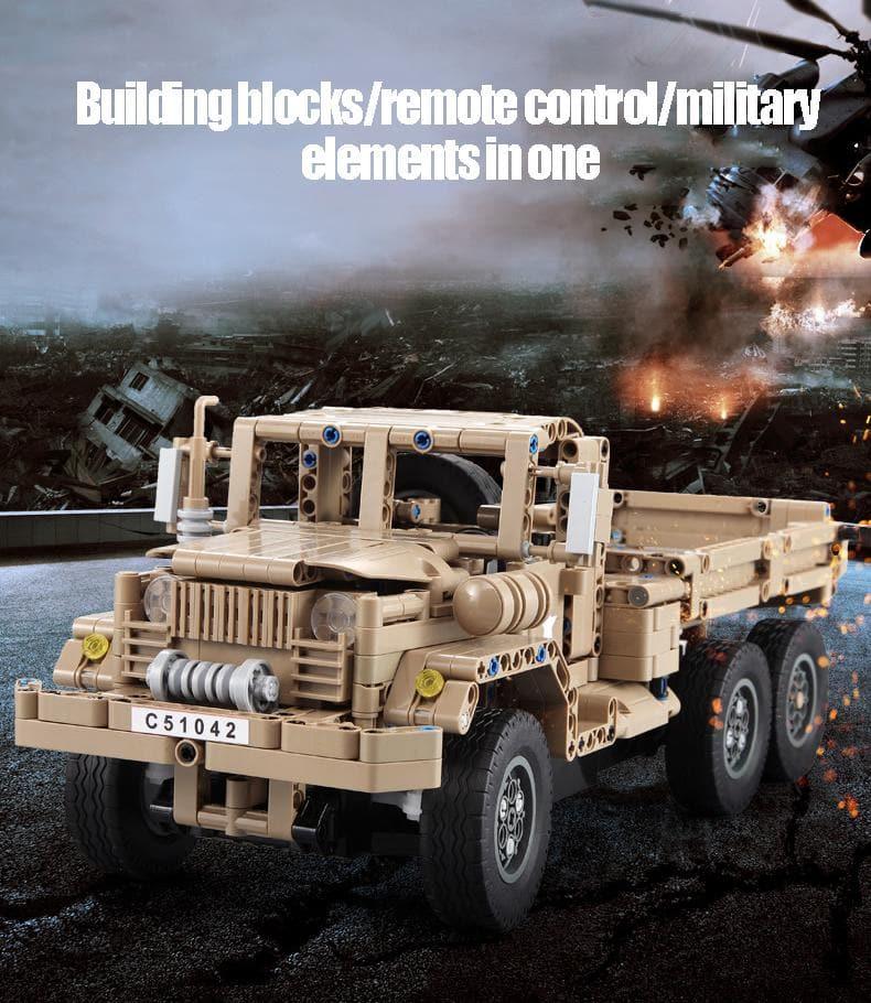 Double E - Military Trucks Vehicle Building Blocks Set - inshobby.com