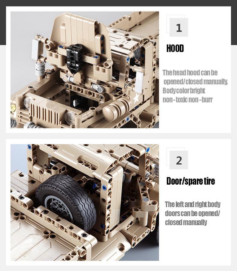Double E - Military Trucks Vehicle Building Blocks Set - inshobby.com