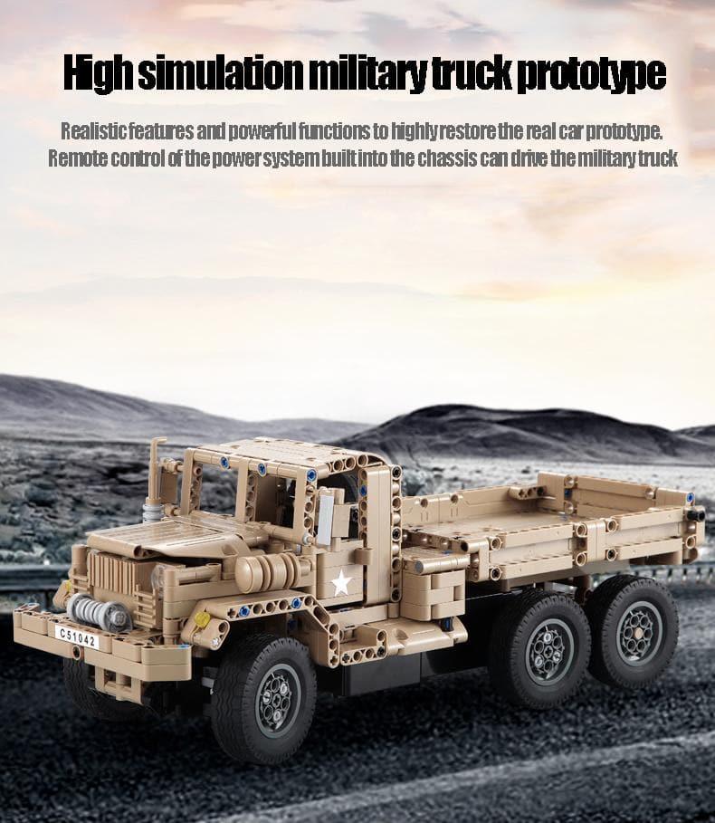 Double E - Military Trucks Vehicle Building Blocks Set - inshobby.com