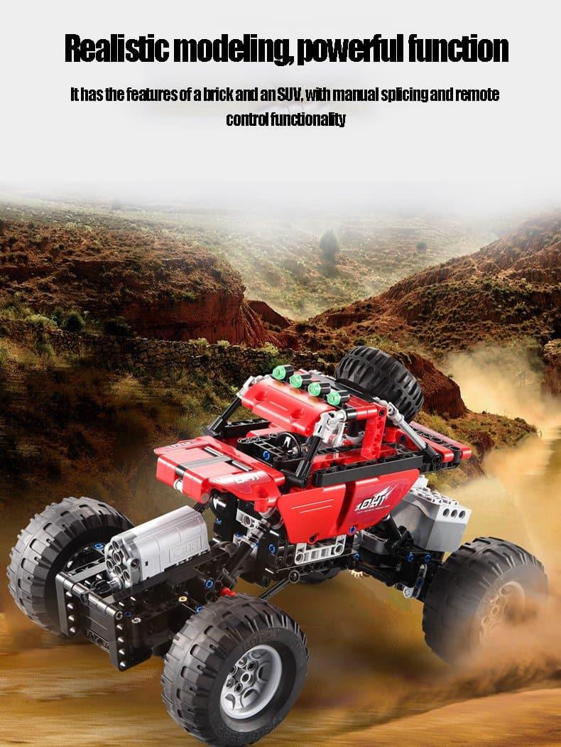 Double E - Off-Road Climbing Car Building Blocks Set - inshobby.com